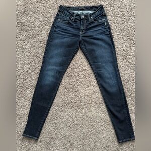 Silver Jeans Women's Deep Indigo Skinny Jeans